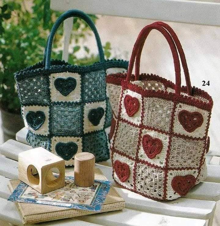 bolsas de crochê