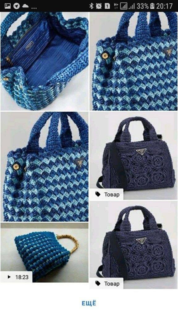 bolsas de crochê