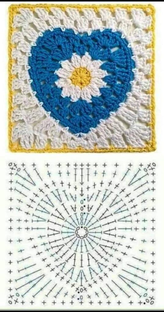 squares de crochê
