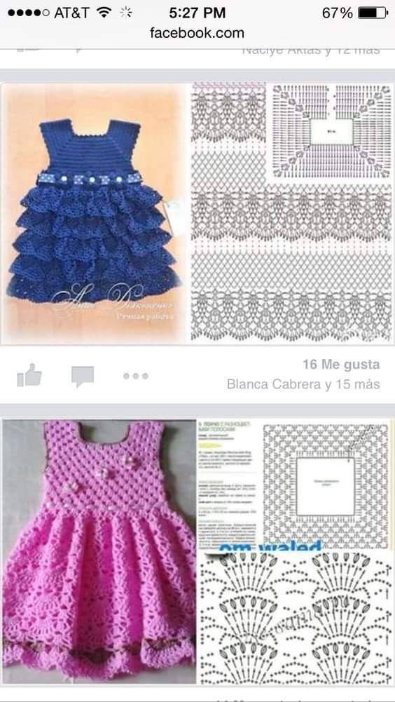 vestidos de crochê