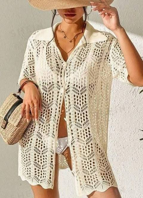 blusas de crochê e tricô