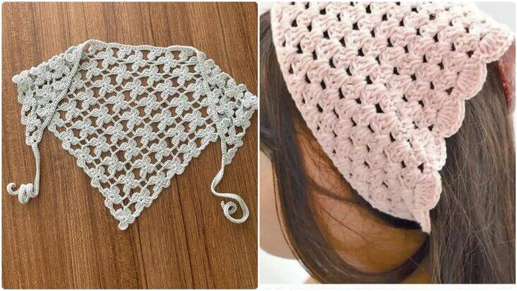 Bandanas de Crochê em Alta com Gráficos: Tendência e Passo a Passo ...